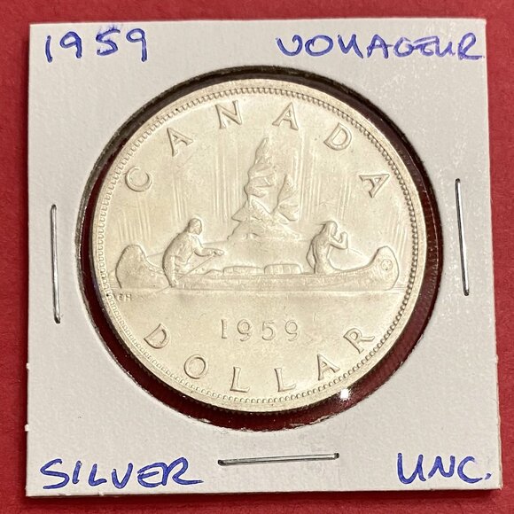 Incredible 1959 Canada Uncirculated Silver $1 Dollar Coin! - Picture 1 of 14